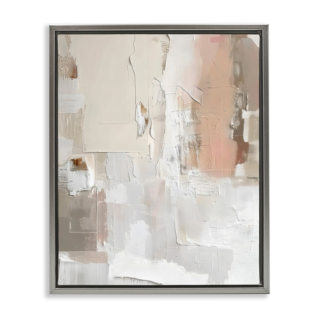 Stupell Industries Blush & Neutrals Abstract Floating Frame, design by Riley B
